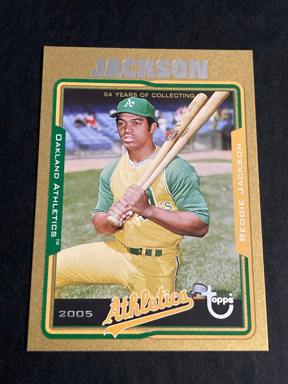 033/500) REGGIE JACKSON ⚾ 2005 Topps Retired GOLD #39