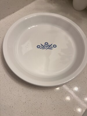 Vintage Corning Ware Blue Cornflower P-309 Pie Plate Baking Serving Dish 9 