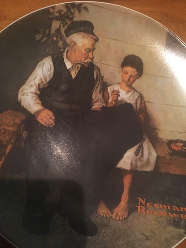 NORMAN ROCKWELL The Lighthouse Keepers Daughter Collector Knowles Limited Plate