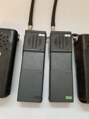 Vintage Pair Of ICOM IC-H2 Handheld Police Radios -no charger