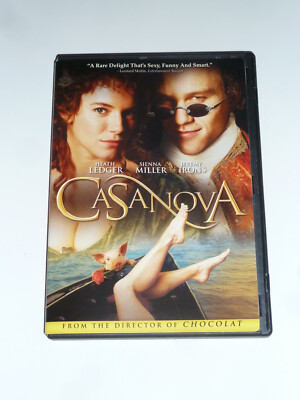 Casanova DVD 2006 comedy movie Venice Heath Ledger Jeremy Irons Sienna Miller!