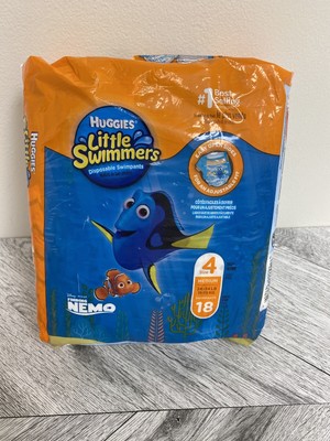 Huggies Little Swimmers Size M 24-34 Pounds 18 Count Disposable Swimpants New