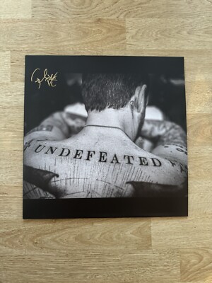 SIGNED AUTOGRAPHED Frank Turner Undefeated Purple Vinyl Cover