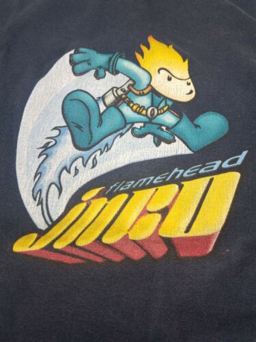 90's Vintage Jnco Blue Flamehead t-shirt Juniors XL skater 90's Vintage Jnco Blue Flamehead t-shirt Juniors XL skater