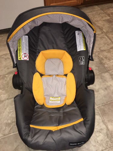Graco Snugride Click Connect 35 LX Infant Car Seat Cover Canopy Gray Yellow