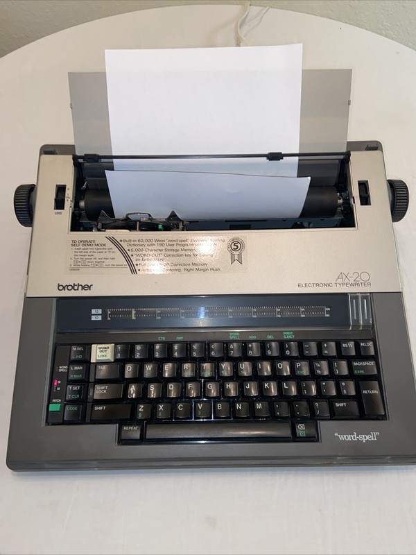 198X Brother AX20 on the Typewriter Database
