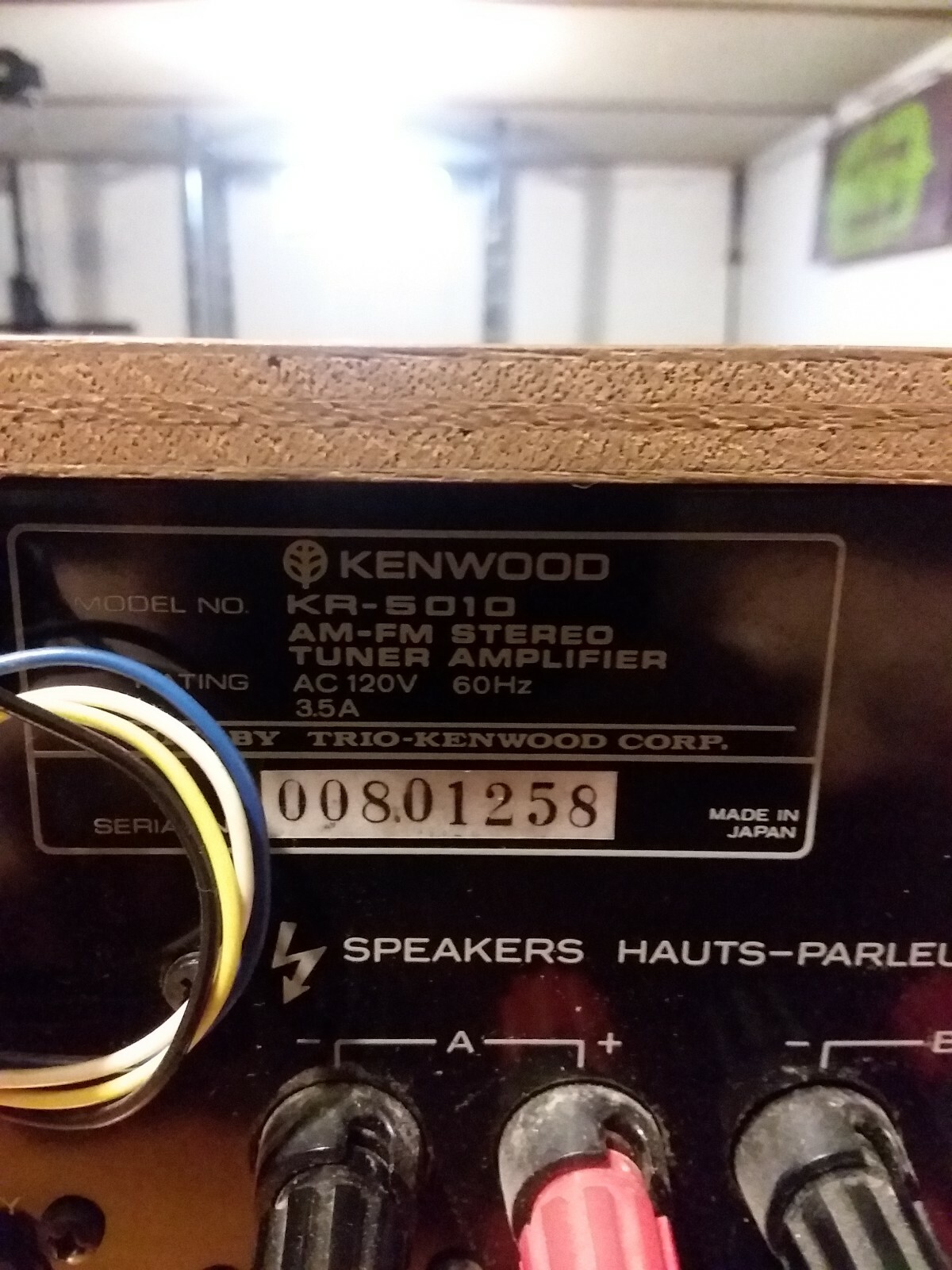 kenwood KR 5010 receiver stereo works great!!!