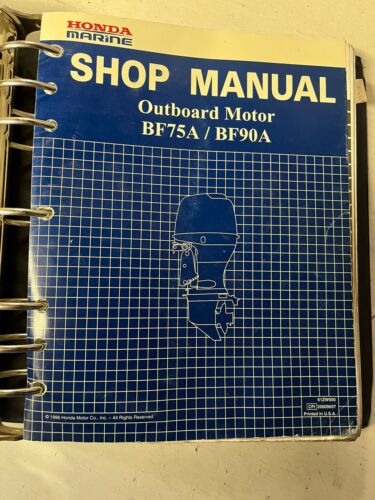 Honda Marine BF75A BF90A ++ Outboard Shop Service Repair Honda Marine BF75A BF90A ++ Outboard Shop Service Repair