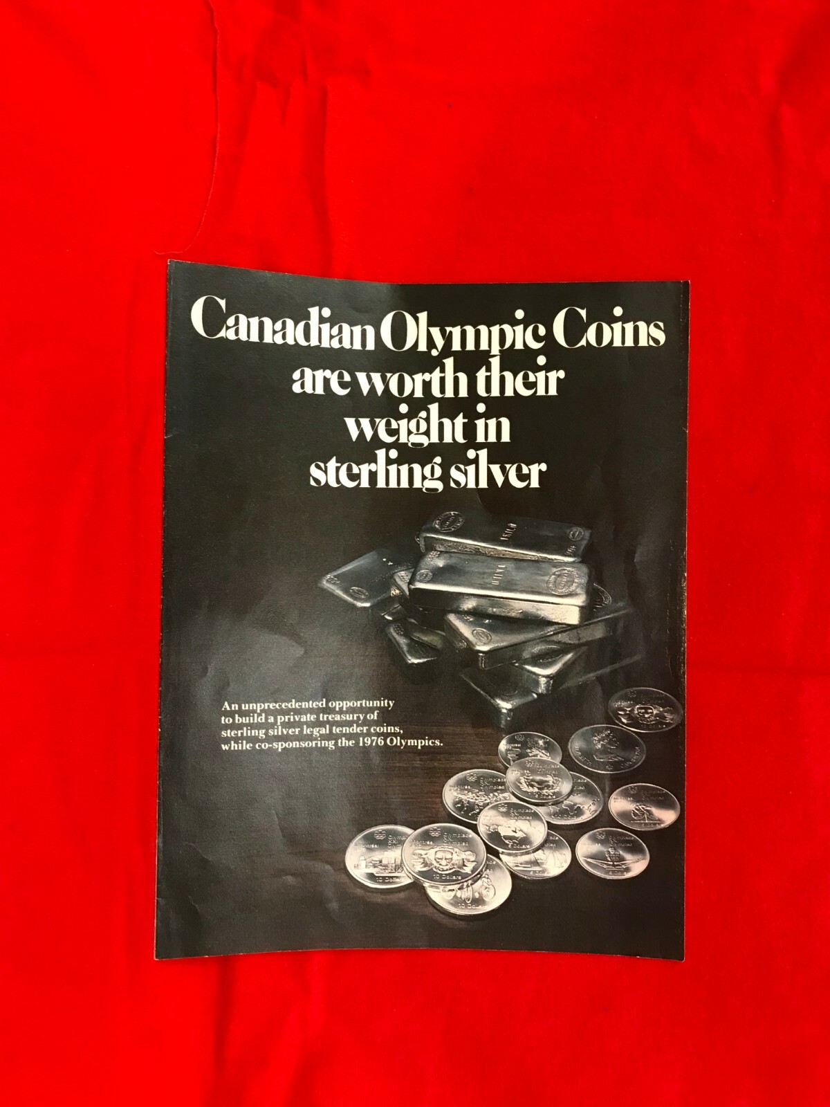 1976 Canadian Olympic Silver Coin Set With Case