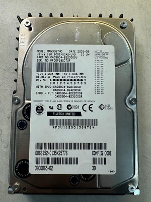 FUJITSU CA05904-B22000SU MAN3367MC 36GB 10K Ultra-160 SCSI Hot-Pluggable 80Pin
