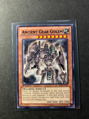 Yugioh - Ancient Gear Golem (Black Text Rare) (1st Edition) - BP02-EN035 (P)