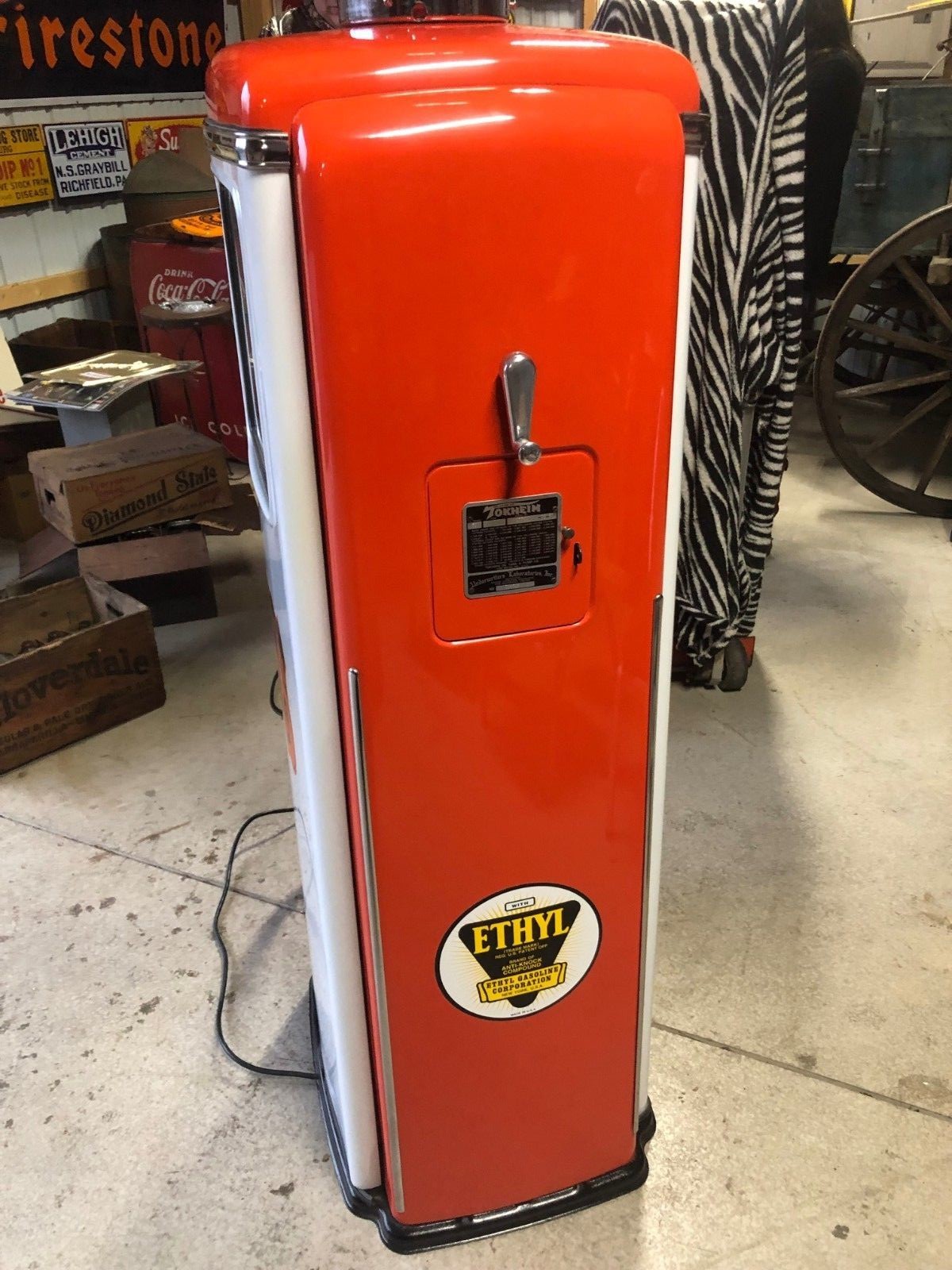 TOKHEIM 39 SHORT PHILLIPS 66 GASOLINE GAS STATION SIGN OIL PUMP