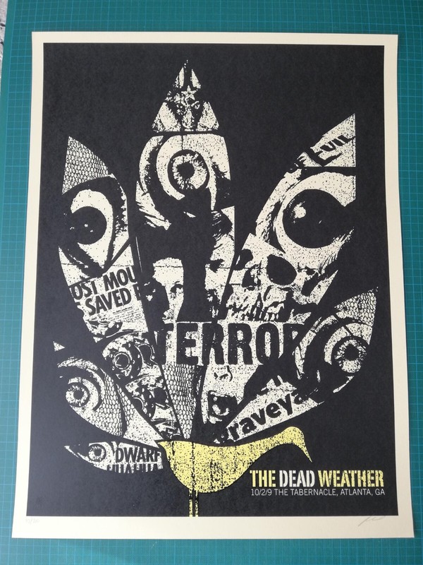 The Dead Weather / Jack White Gigposter Atlanta 2009 / Methane Studios