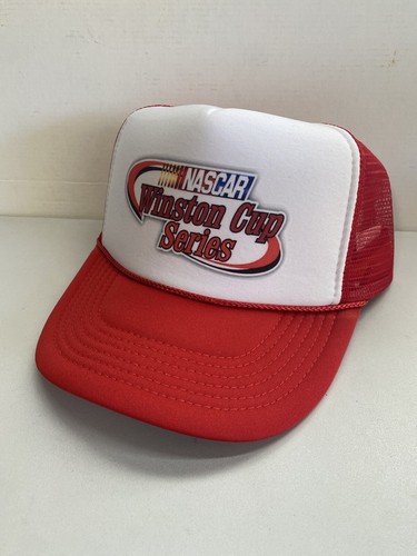 Vintage NASCAR Winston Cup Trucker Hat Racing Hat snapback Unworn Red Cap