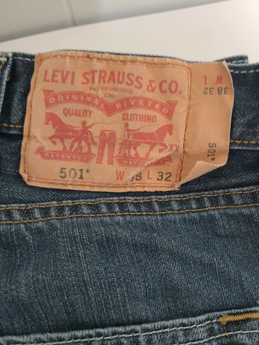 Levi Strauss 38 x 32 Levi's 501 xx 501xx Button fly denim