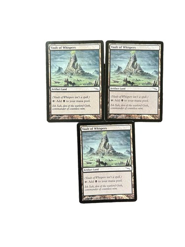 Vault of Whispers Artifact Land Black Common Mirrodin X3 LP MTG | eBay