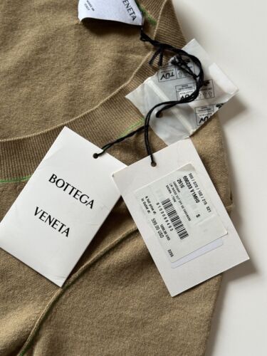 Pre-owned Bottega Veneta $1200  Women's Cashmere Brown Top Size Small 690233 Italy