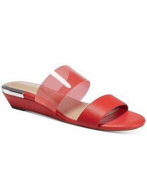 

ALFANI Женские сандалии Coral Step N Flex с виниловым верхним ремешком Tilley Wedge Slide, Коралл, 10011968300