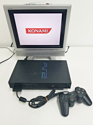 Sony Playstation 2 Black SCPH-50000 Console Set Working 608