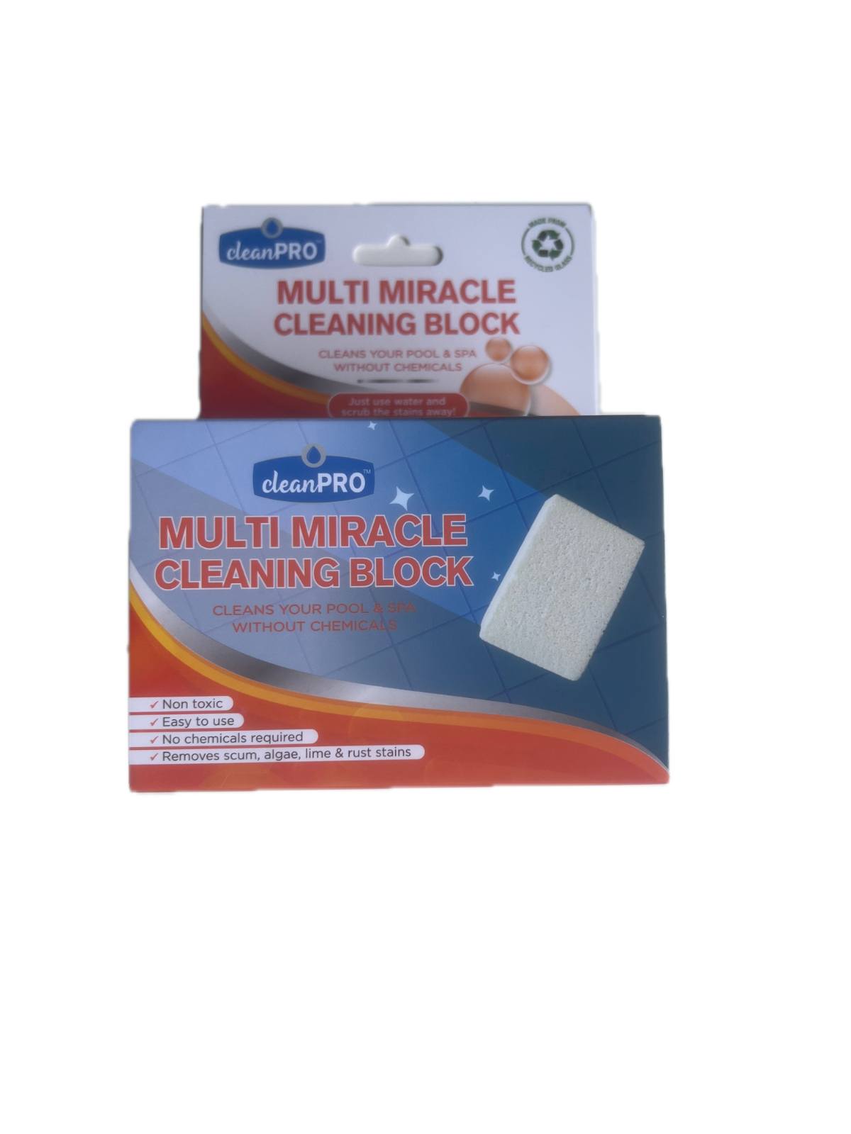cleanPRO Multi Miracle Cleaning Block Pool Tile Scum Algae Lime Rust Remover