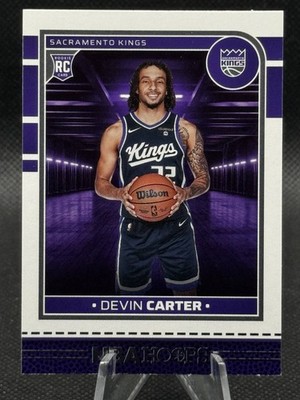 2024-25 Hoops 243 Devin Carter Sacramento Kings Rookie