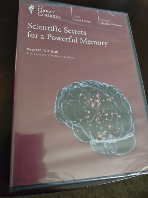 The Great Courses Scientific Secrets for a Powerful Memory DVD Peter Vishton NEW