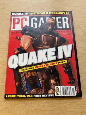 PC Gamer Magazine Vol 11 Issue 11 Nov 2004 Online Video Games Quake IV 4 Vintage