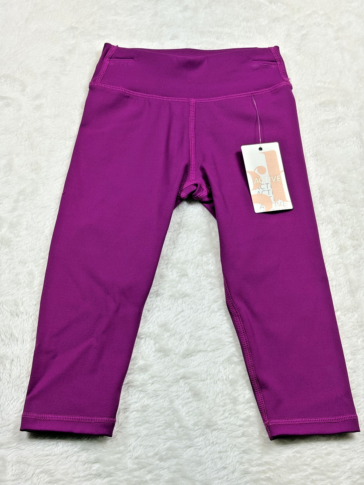 SG Girls Athletic Leggings Size 3T Purple Capri Activewear Pants Spandex