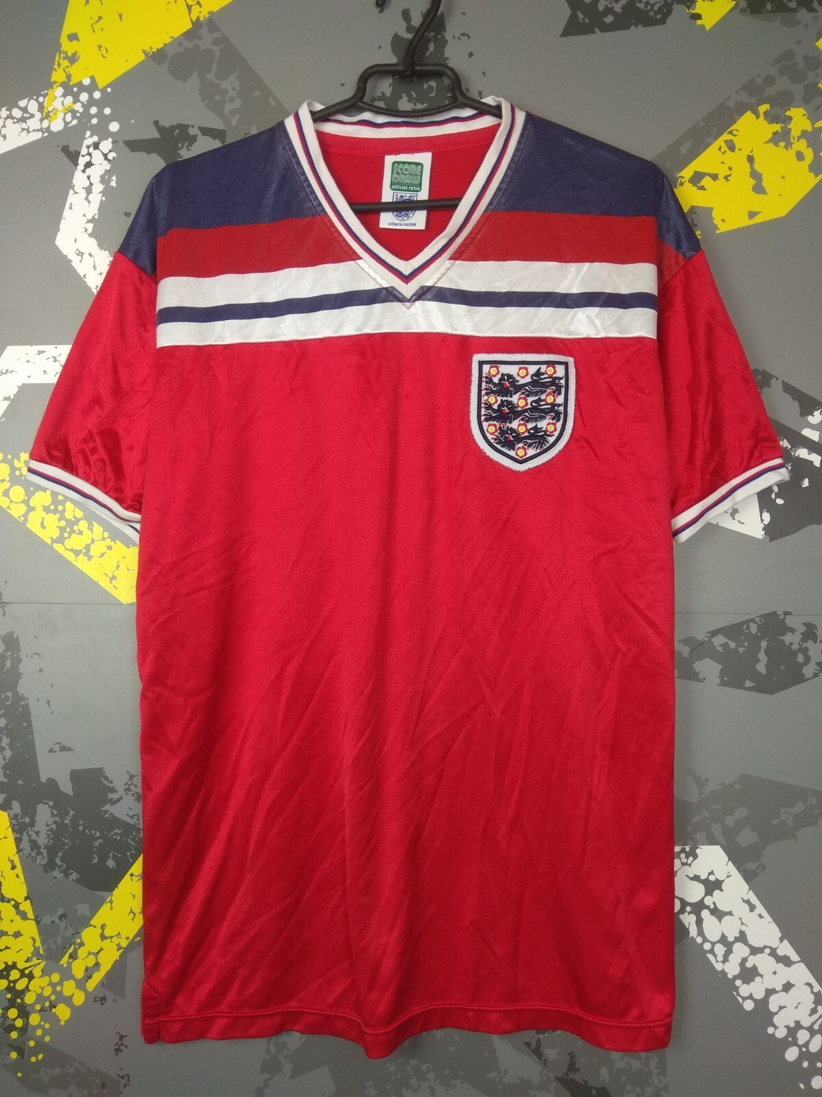 England Retro Replicas football shirt 1980 - 1983 Score Draw
