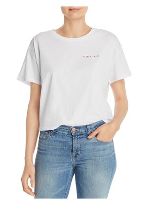 

FRENCH CONNECTION Женская белая футболка с коротким рукавом и круглым вырезом Размер, Белый