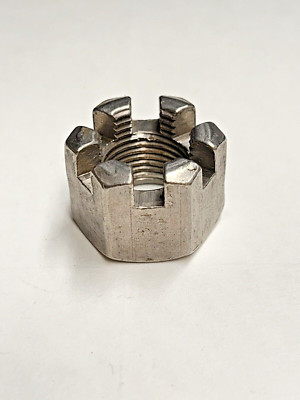 (4) 5/8-18 Slotted Hex Castle Nut Cotter Pin Lock .625-18 Fine UNF 11/16'' High