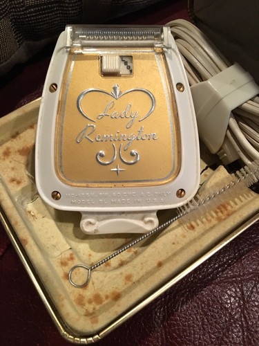 Vintage Lady Remington Electric Shaver: Excellent Advertising Piece