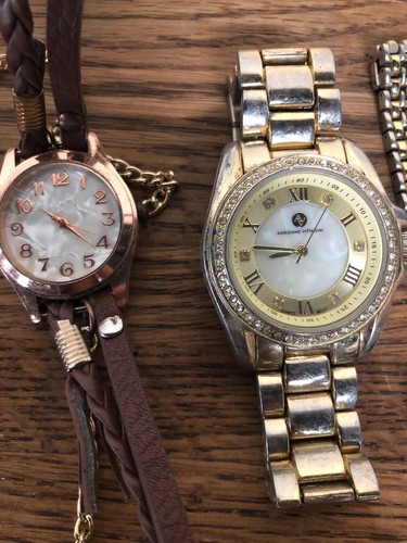 Lot Of 9 Ladies Wrist Watches Timex Armitron Gruen Waltham