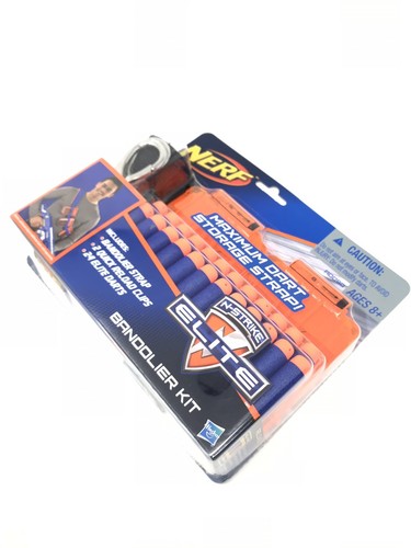 NEW Nerf N-Strike Elite Series Bandolier Kit Maximum Dart Storage Strap Clips