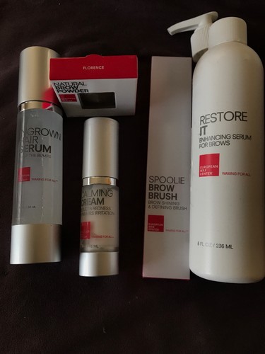 Lot European Wax Center Ingrown Restore Brow Serum Calming Cream Powder Florence