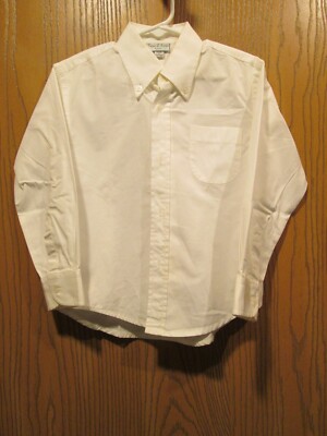 Papo d' Anjo Boy's White Oxford Button Down Shirt Size 4Y