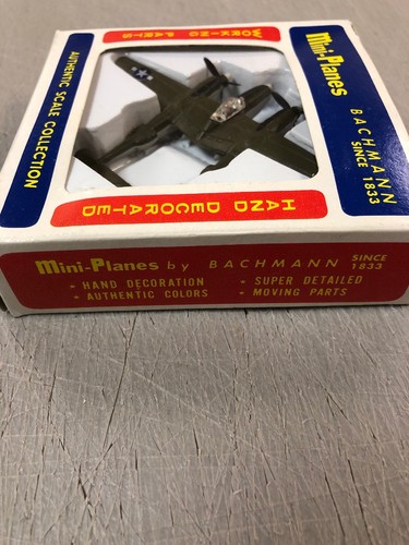Bachmann Mini Planes P 38 Lightning Vintage 1970s Model No 8312 /69