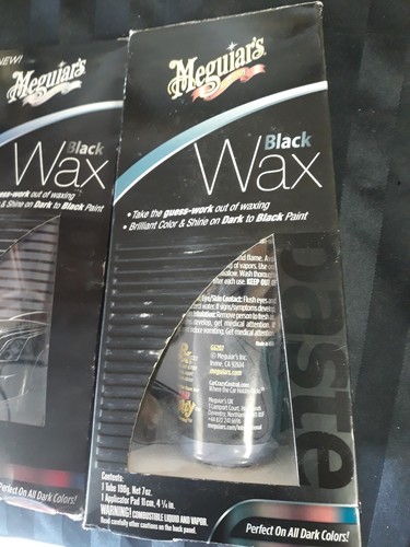 2 -bottles 7OZ each Black Wax,No G6207,  Meguiars Inc