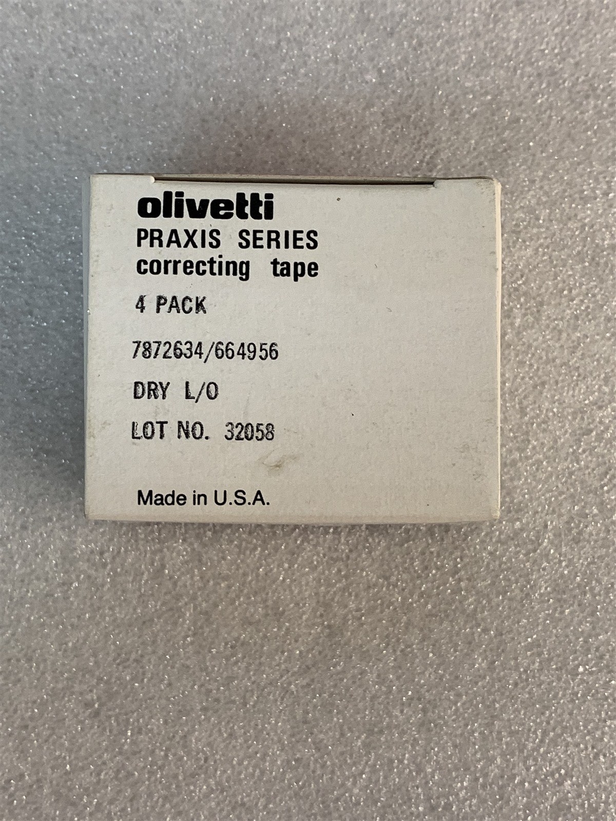 Olivetti Praxis Series Correcting Tape 4 Pack Made in U.S.A