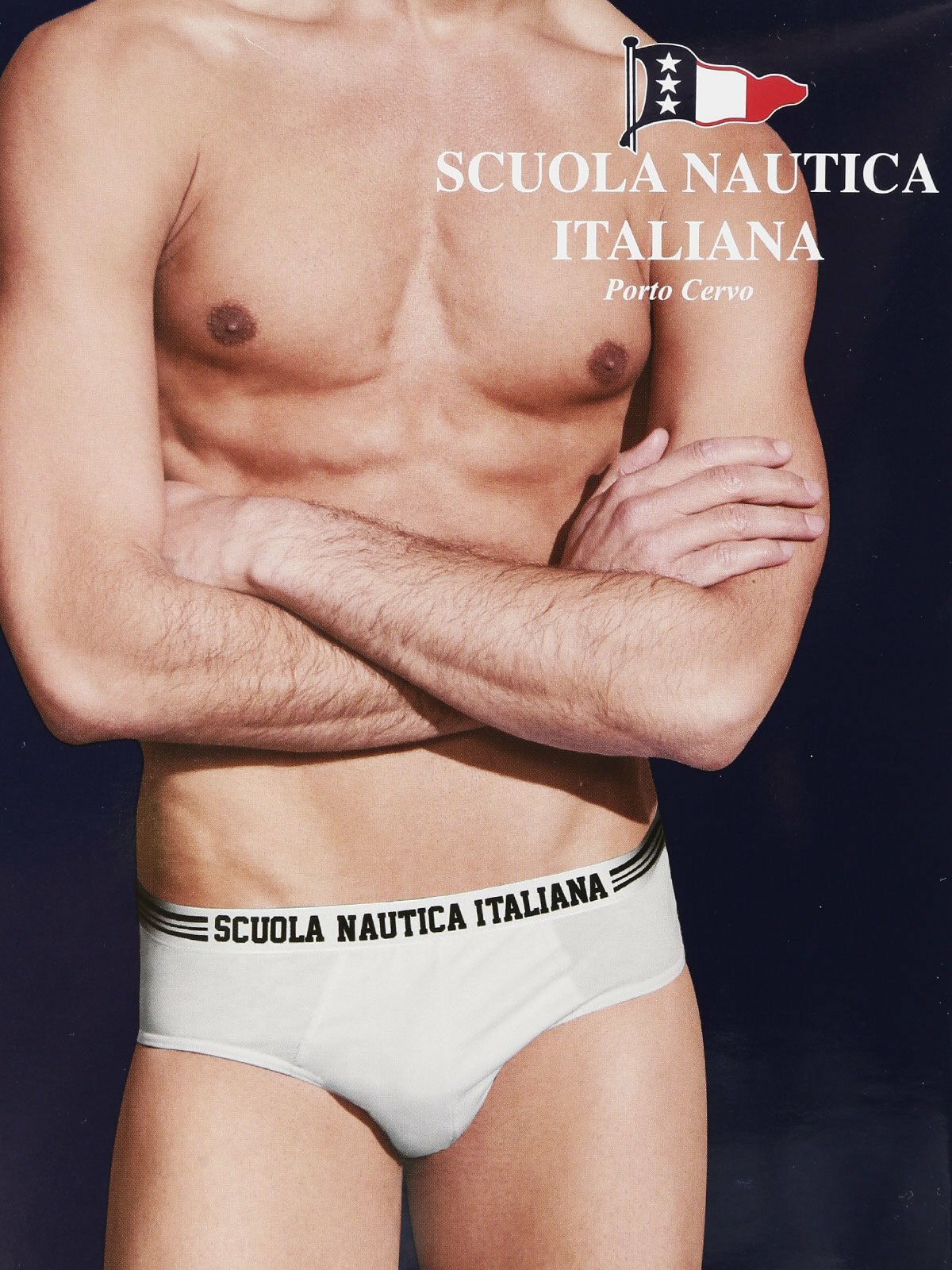 Set 6 Pezzi Slip Uomo Mutande Tinta Unita Scuola Nautica Italiana Taglia 5 L