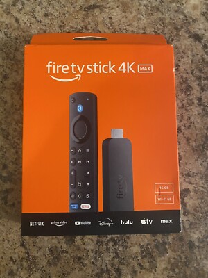 NEW AMAZON FIRE TV Stick 4K MAX, 2.0 GHz, Wi-Fi 6E, 16GB, streaming device