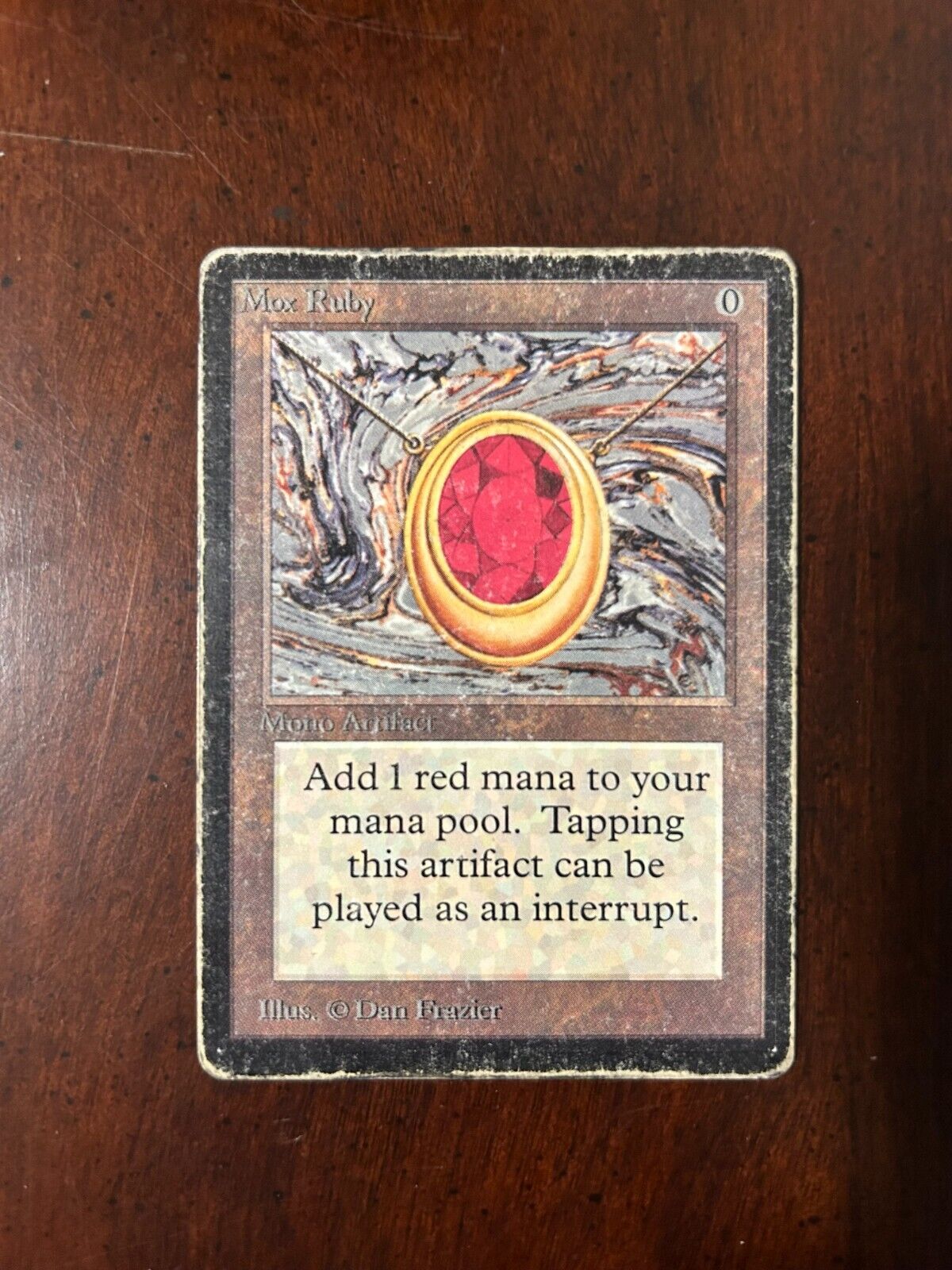 Mox Ruby | MtG Magic Beta Edition | English | Damaged (DMG Mox Ruby | MtG Magic Beta Edition | English | Damaged (DMG