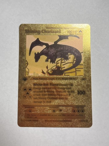 ポケモン - Shining Charizard 1ED 107/105 pokemon Shining Charizard 107/105 Gold Foil Pokemon Card 1st Edition