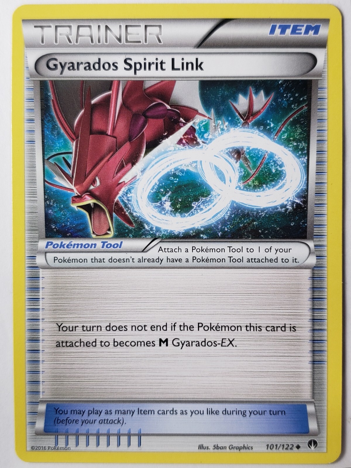 Gyarados Spirit Link 101/122 VLP / NM XY Breakpoint Pokemon
