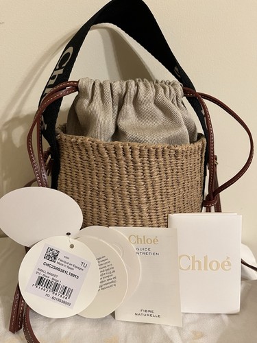 トートバッグ Chloe Sabia Basket Brown Chloé Horse Medal Raffia & Leather Basket Tote Bag | Saks