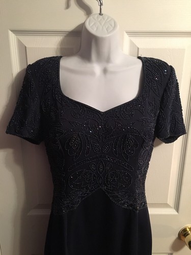 Jovani Navy Blue Mother of the Bride Groom Formal Dress Womens Size 10