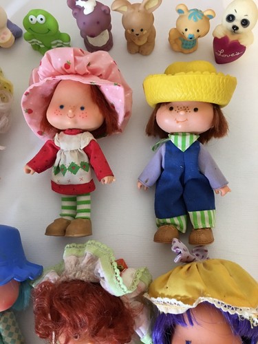 Vintage Lot Of Strawberry Shortcake Dolls And Pets 1979