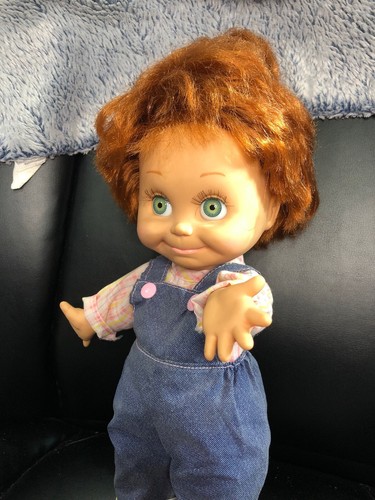 Vintage 1990 Galoob Baby Face So Shy Sherri #9 Red Hair