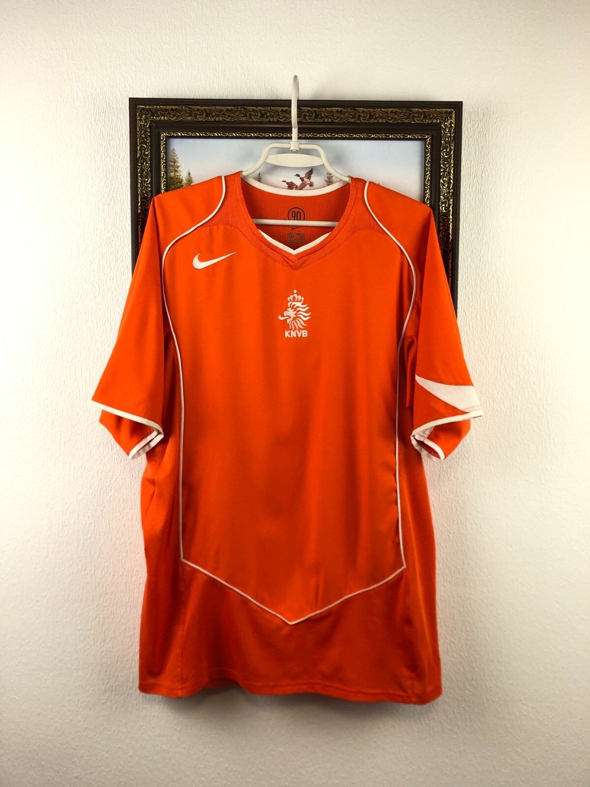 ウェア NETHERLANDS- 2004 (Home) 2004-06 Netherlands Home Shirt Davids #8 (XXL)