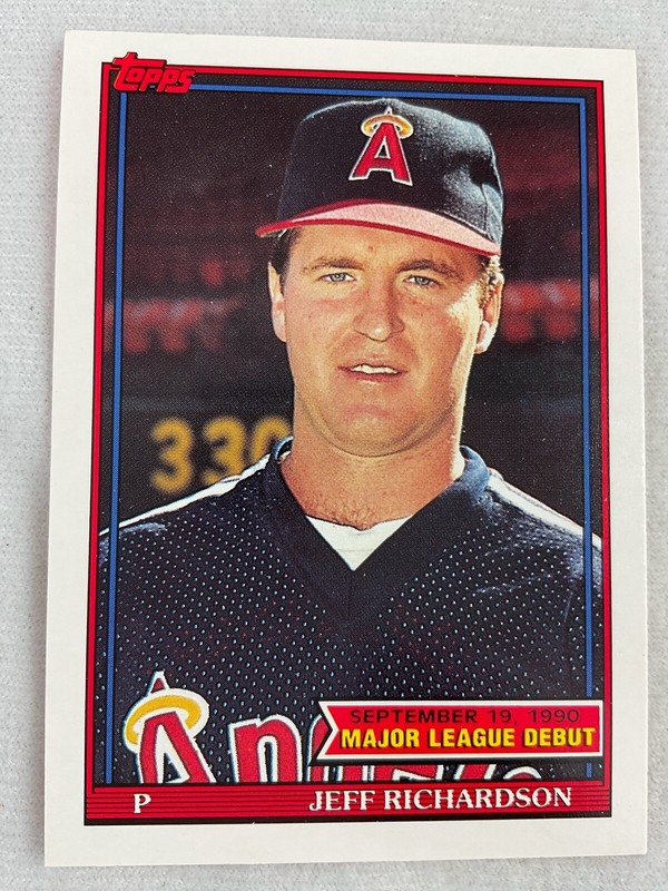 1990 Topps Major League Debut Card #131-Jeff Richardson